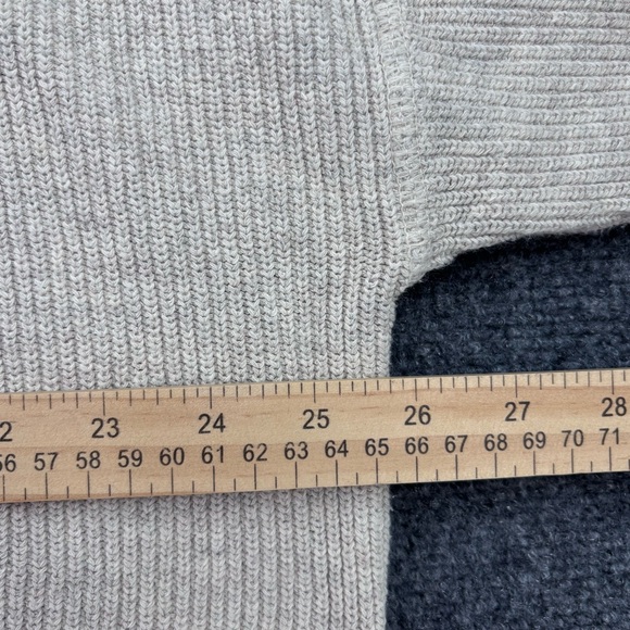 VINTAGE Eddie Bauer Beige Crew Neck Ribbed Knit Sweater Men’s Large Made In USA - Picture 9 of 10